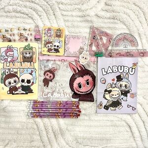 26-piece Labubu themed stationery set